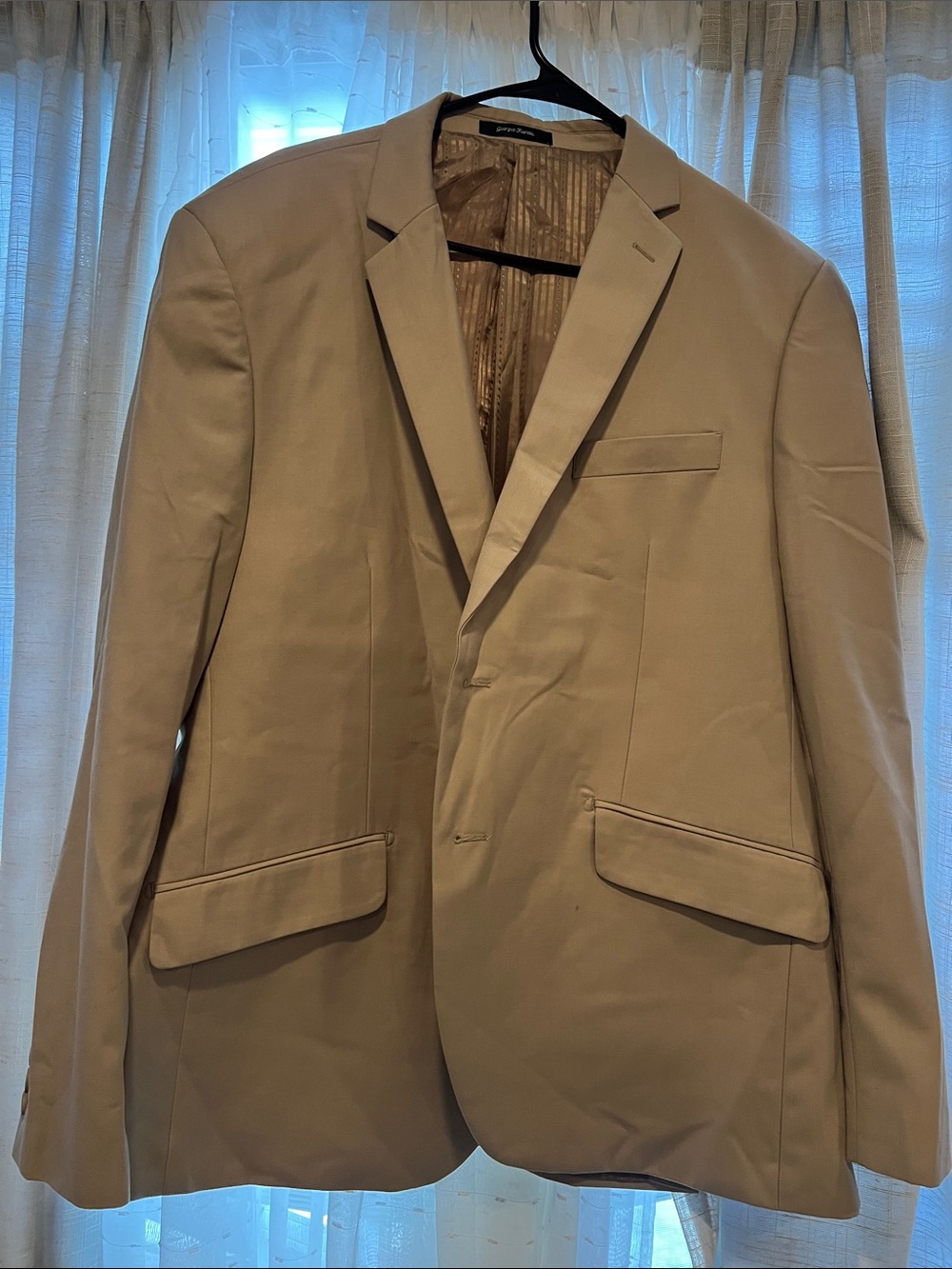 Giorgio Fiorelli Men's Beige Single-Breasted Suit Jacket